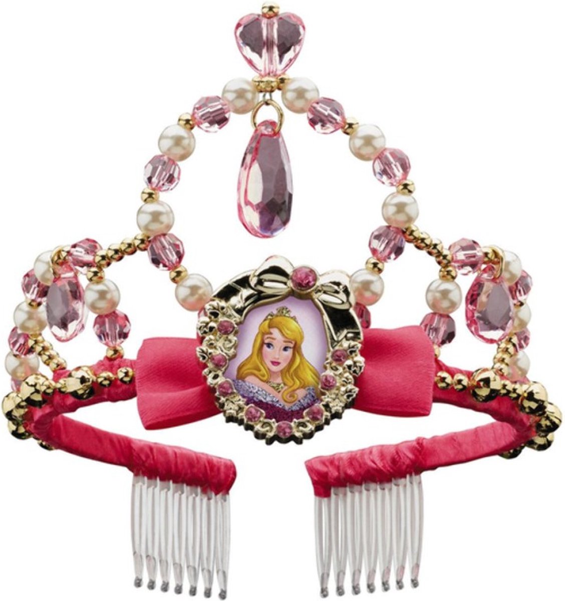 Déguisement Disney La Belle au Bois Dormant Aurore Tiare Couronne Enfant - Rose