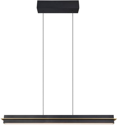 Trio emerson - lampe suspendue - noir mat - incl. 1x SMD 22 W - variateur tactile à 4 niveaux - couleur de la lumière réglable en continu - fonction mémoire - hauteur réglable en continu
