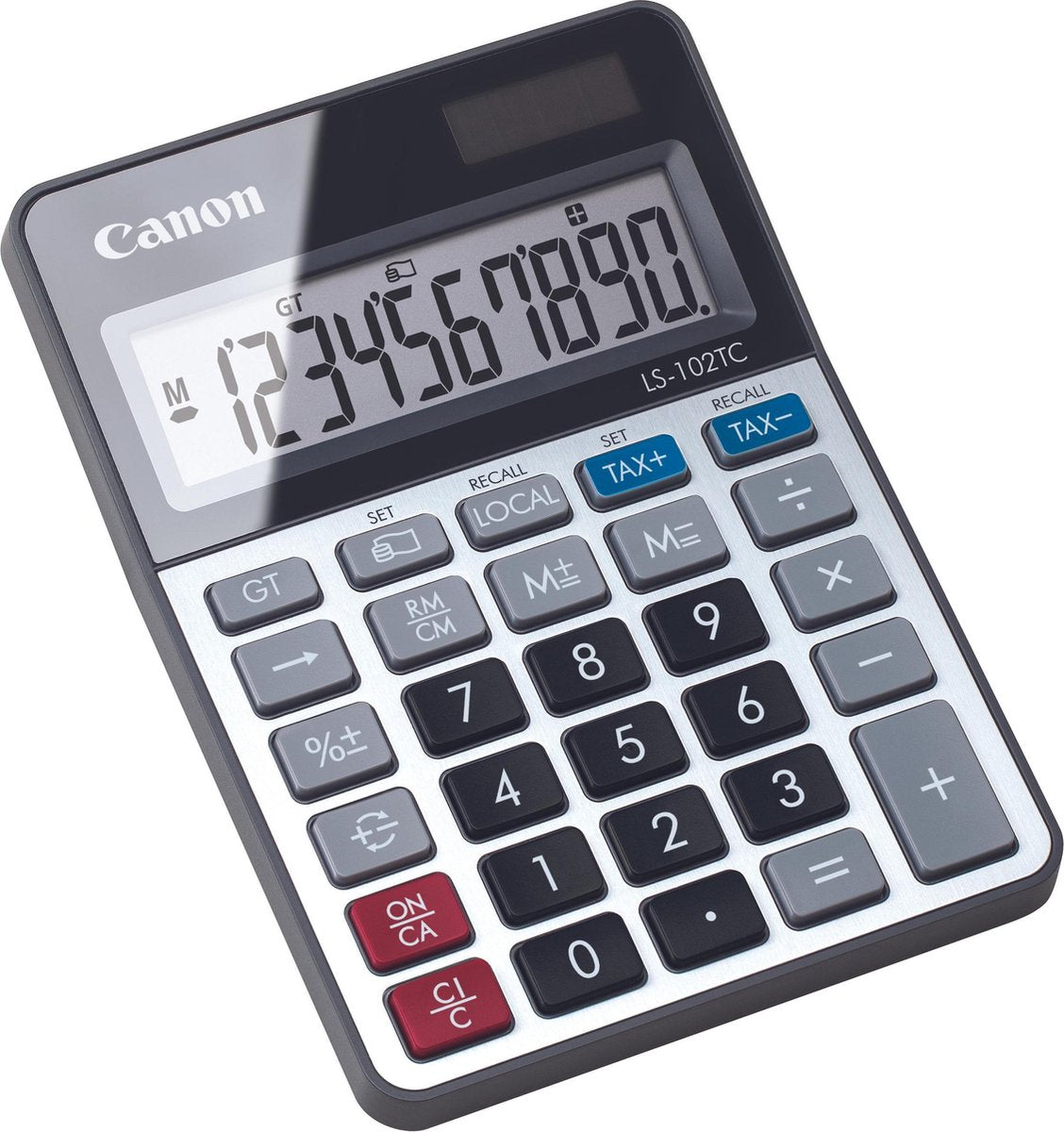 Canon tischrechner anzeigend ls-102 tc calculatrice de bureau noir (l x h x p) 106 x 22 x 147 mm