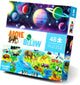 Ruisseau aux crocodiles | puzzle dessus + dessous, 48 pièces - la terre et l'espace