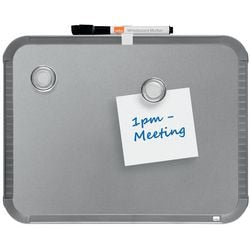 Tableau blanc slim nobo 220x280 mm argent