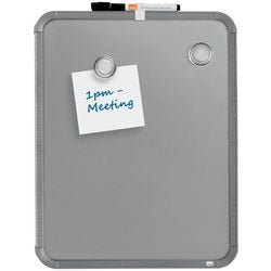 Tableau blanc slim nobo 280x360 mm argent