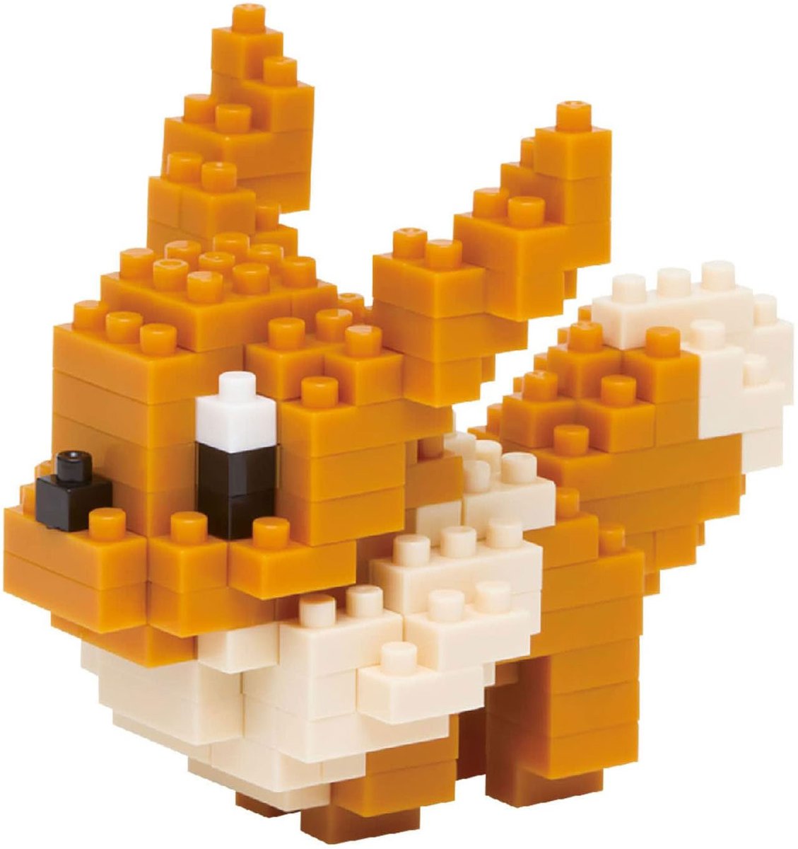 Bandai - nanoblock - eevee - pokémon - mini figurine en brique - jeu de construction - kit de construction de figurine eevee pokémon en pixel - nbpm005