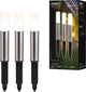 Briloner connect to shine - Éclairage de chemin à LED - lot de 3 - kit d'extension d'éclairage de jardin - lampe sur pied - ip44 - lumière blanc chaud - ø4x36 cm
