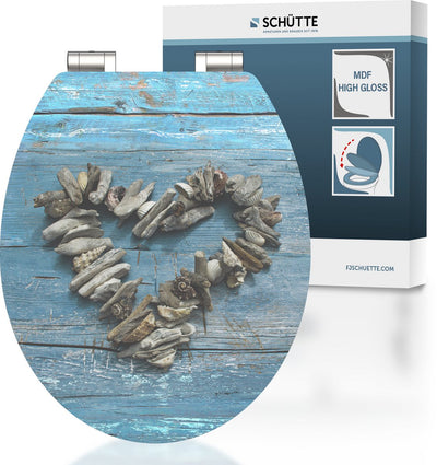 Schütte Schütte Toilet Selt avec coeur de coquille de fermes molles MDF High Gloss