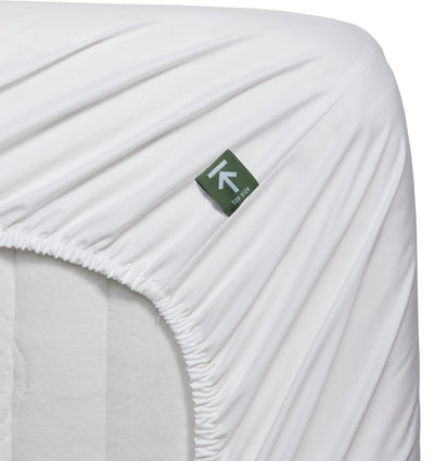 Beddinghouse - percale de coton - surmatelas fendu - drap-housse - 180x210 cm - blanc