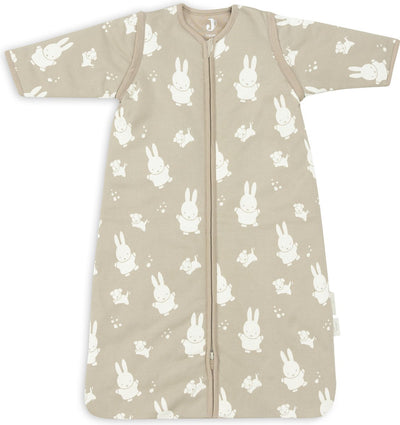 Jollein x Miffy sac de couchage hiver avec manche zippée 110cm miffy snuffy - vert olive - sac de couchage d'hiver
