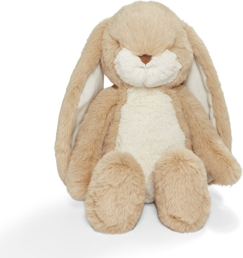 Bunnies by the bay disquette grignoter lapin - peluche - peluche pour enfants - détails brodés - amande - 44 cm