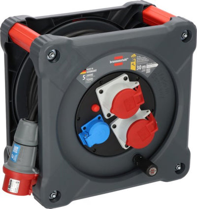Enrouleur de câble de construction Brennerstuhl 30 mètres h07rn-f 1 voie 2,5 mm² ip44 (9222300120)