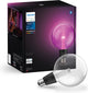 Lampe globe Philips hue lightguide g125 - lumière blanche et colorée - e27