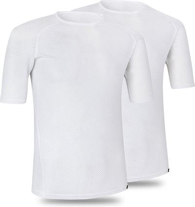 Gripgrab - maille ultralégère 2pack couche de base à manches courtes maillot de corps de vélo d'été sweat-shirt polygiene - blanc - homme - taille xxl