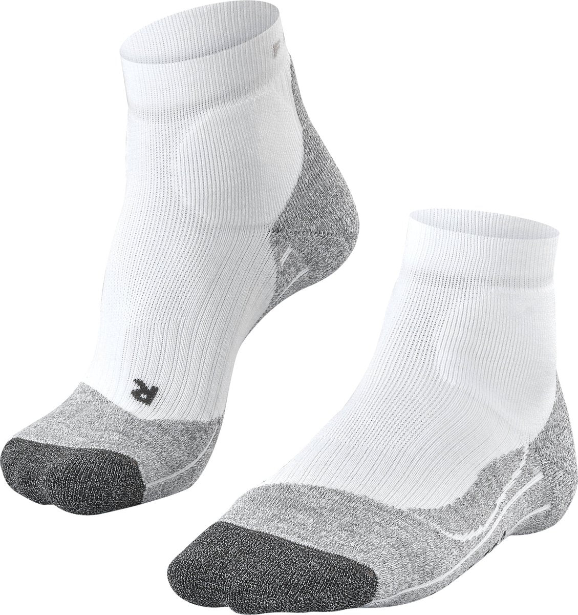 Falke te2 chaussettes de tennis courtes anti-ampoules en coton matière fonctionnelle homme blanc - taille 44-45
