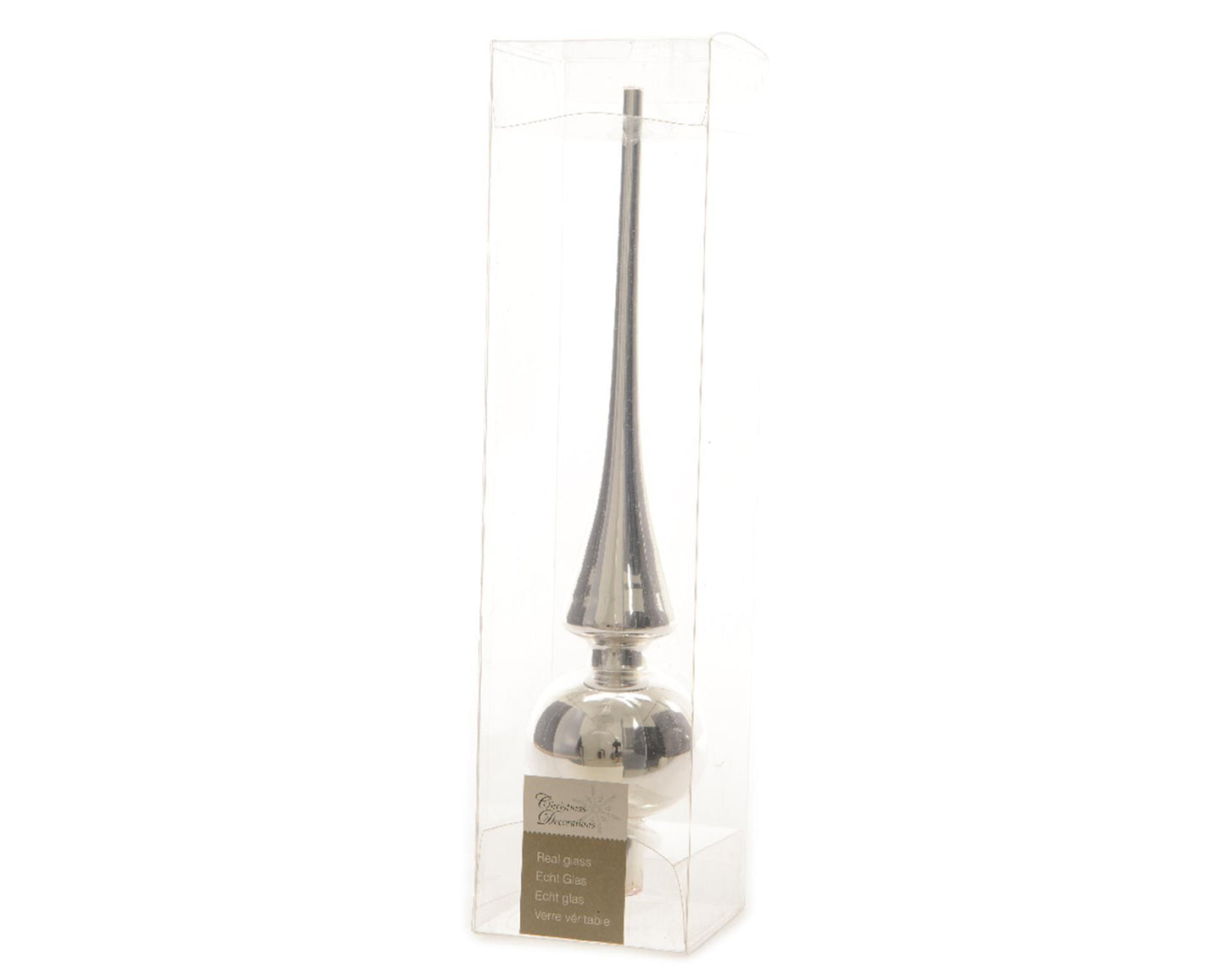 Decoris Peak verre brillant 260 mm argent