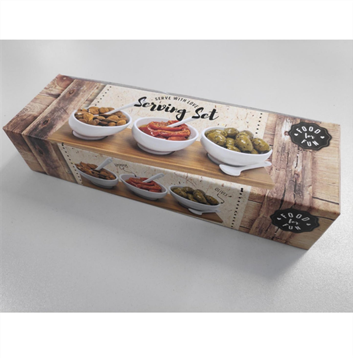 Aperitif Set 7 Party with Wood Plank
