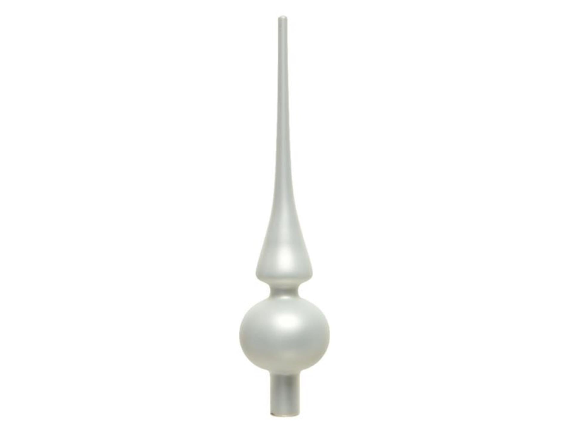 Decoris verre pointu blanc hiver mat ø6x26cm