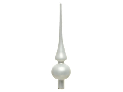 Decoris verre pointu blanc hiver mat ø6x26cm
