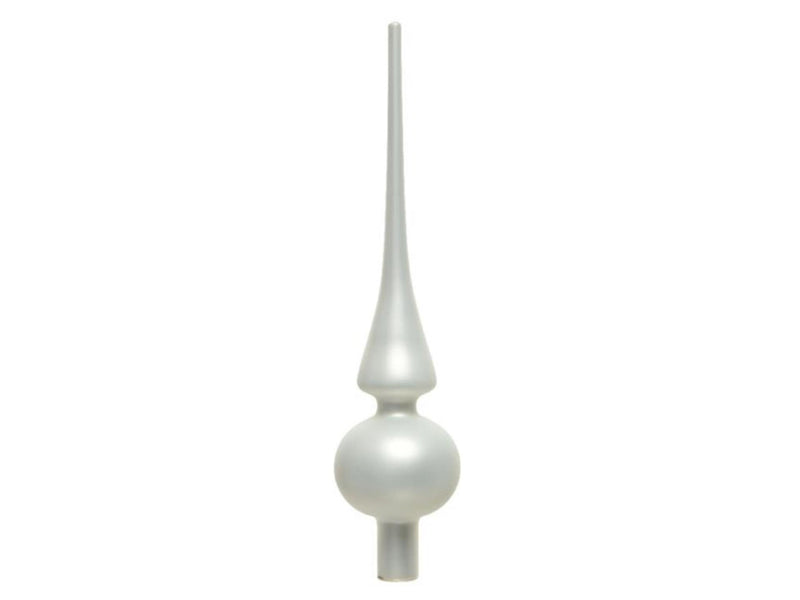 Decoris verre pointu blanc hiver mat ø6x26cm