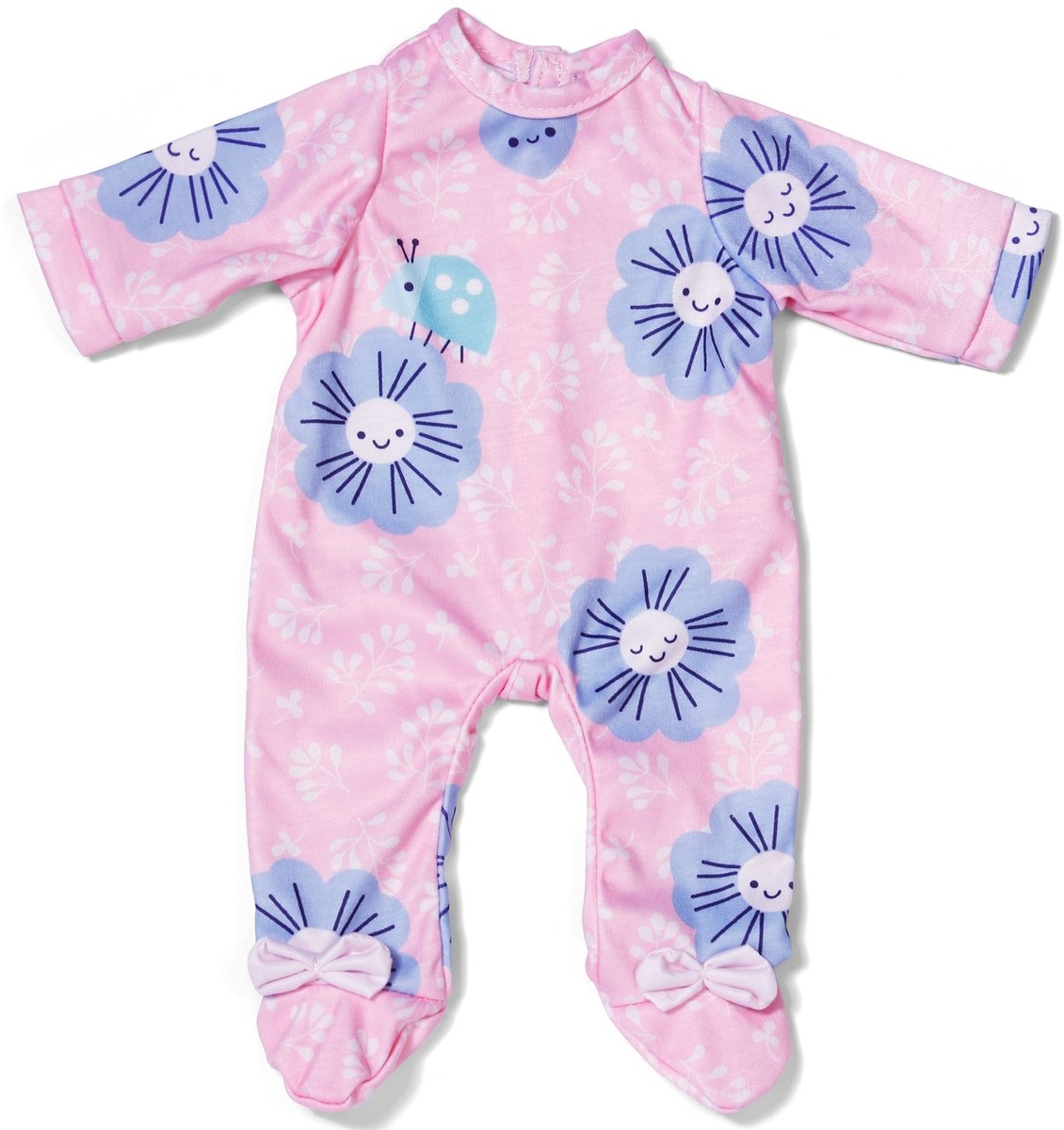 Barboteuse Baby born rose à fleurs (43 cm)