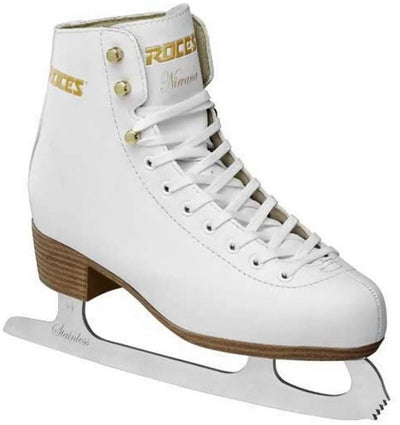 Roces – nirvana – patins artistiques – patinage sur glace pour femmes – blanc – soutien supplémentaire de la cheville, doublure chaude et confortable – taille eu 40
