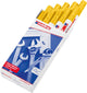Edding 750 marqueur peinture jaune - pointe ronde - 2-4 mm - boîte de 10 pièces