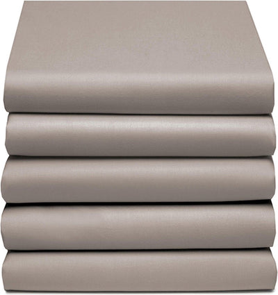 Cendrillon - week-end - surmatelas avec fente - 160x200 cm - hauteur de matelas jusqu'à 15 cm - 100% coton - taupe