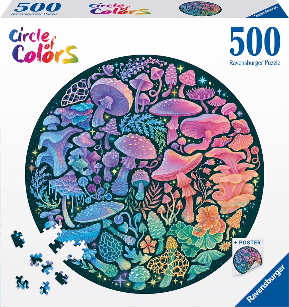 Ravensburger Puzzle Circle ou Color Champlerooms, 500st.