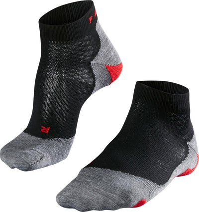 Falke ru5 chaussettes de course courtes en matériau fonctionnel anti-ampoules femme noir - taille 41-42