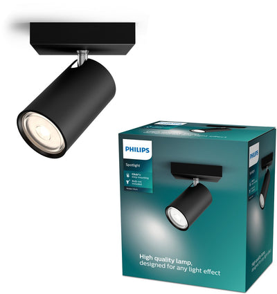 Spot en saillie Philips LED Philips Kosipo - 1 lumière - noir