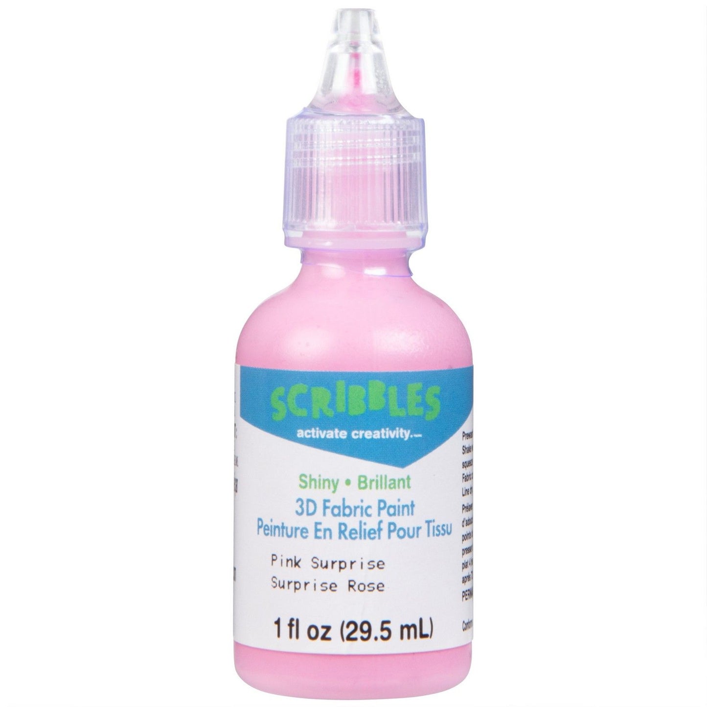 Scribbles • Peinture textile 3D brillante 29,5 ml rose surprise