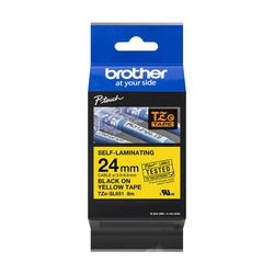 Ruban d'étiquetage brother tzesl651 noir, jaune