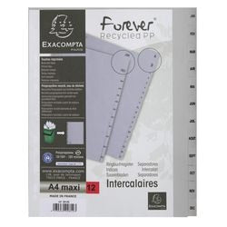 Onglets exacompta 2812e gris