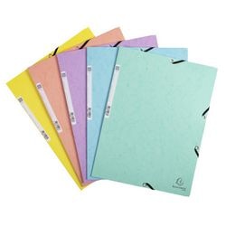 Chemises 3 rabats exacompta 55560e gamme aquarelle