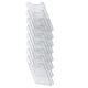 Porte-brochures mural exacompta a4 debout 8 compartiments transparent
