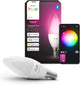 Lampe bougie LED Philips Hue - culot E14 - contient 1 lampe - lumière blanche et colorée réglable - éclairage intelligent