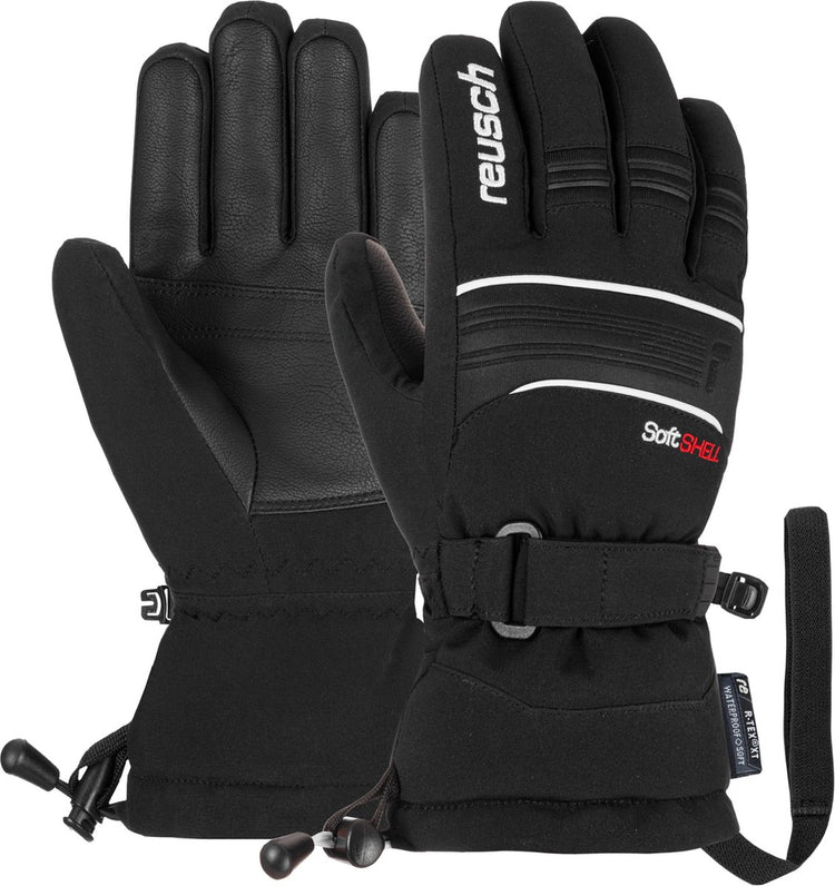 Reusch kondor r-tex® xt junior gants de sports d'hiver unisexes - noir - blanc