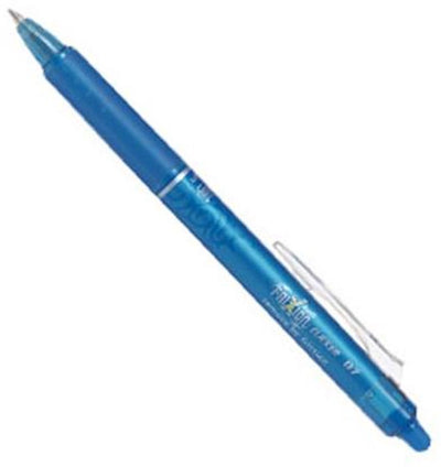 Stylo bille Pilot frixion clicker 0,7mm – boîte de 12 pièces - bleu clair