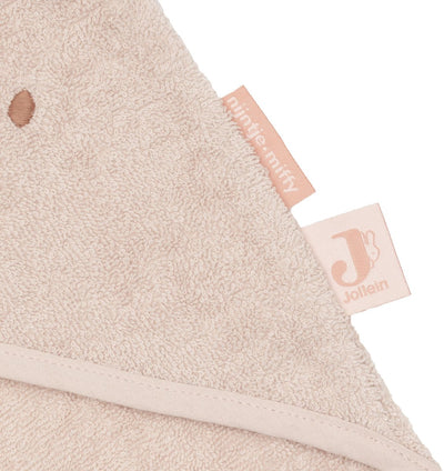 Jollein cape de bain éponge 75x75cm miffy soie rose