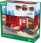 Dépôt de train Brio - avec plateau tournant et 5 portes - 33736