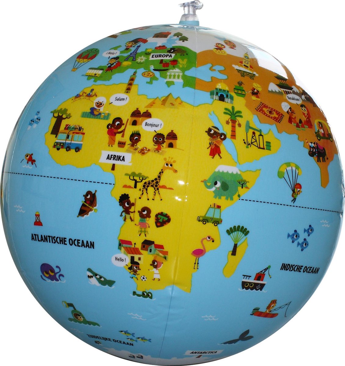 Ballon globe terrestre gonflable Craenen - jouet éducatif pour enfants