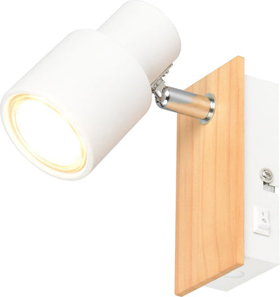 Rl vis ta lumière réalité pierre - spot - blanc mat - excl. 1x gu10 3 w - montage mural et plafond - convient pour montage fixe ou prise - casalum