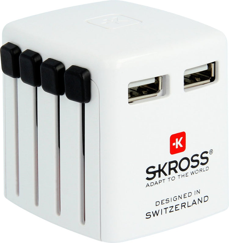 Skross - adaptateur de voyage - chargeur USB 2xUSB 2400 ma