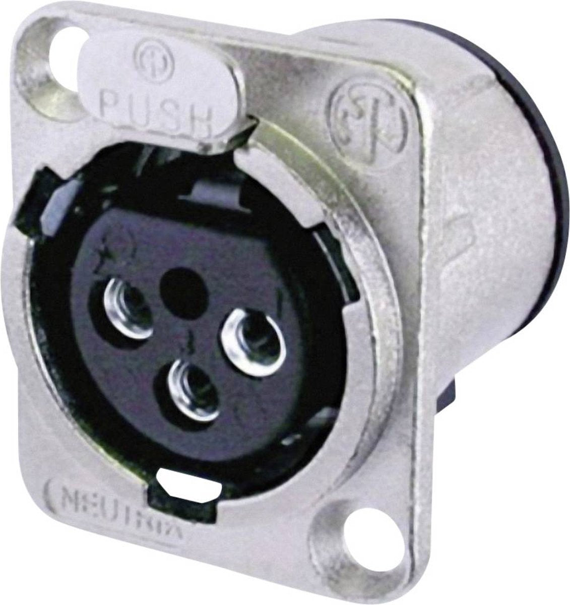 Neutrik nc3fd-v connecteur xlr bride, contacts droits nombre de broches: 3 argent 1 pièce(s)