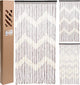 Rideau sans marque sans marque h s collection porte extérieure bambou 90 x 180 cm