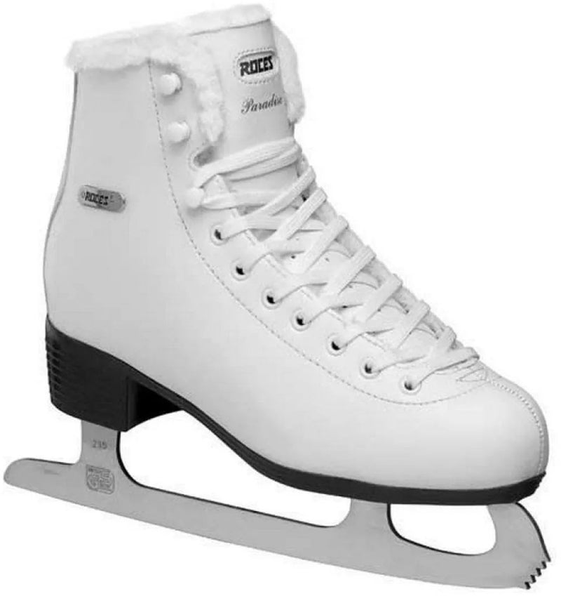 Roces – paradise eco fur – patinage artistique – patinage femme – blanc – doublure chaude en eco fourrure stabilité classique – taille eu 39