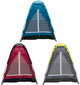 Tente dôme Camp Active - Tente 1 personne - Tente légère avec sac de transport et ventilation en maille - 200 x 100 x 100 cm - Couleurs assorties