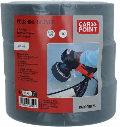 Éponge de polissage Carpoint, extra douce, noire, 3 pièces