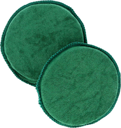 Tampon de nettoyage Turtle Wax en coton - pour nettoyer et réparer - pour surfaces en plastique et cuir - pour polir le cirage - bon contact entre la main et la surface - 2 pièces - diamètre 13 cm