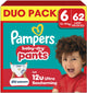 Pantalons Pampers baby-dry taille 6 - 62 pantalons à couches - 13kg-19kg