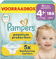 Pampers premium protection taille 4+ - 186 couches - 10kg-15kg - boîte de rangement