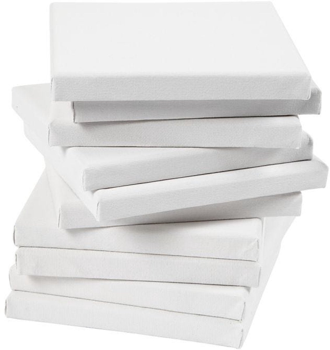Toile tendue Creativ company, d: 1,6 cm, format 20x20 cm, 280 g, blanc, 80 pièces 1 boîte
